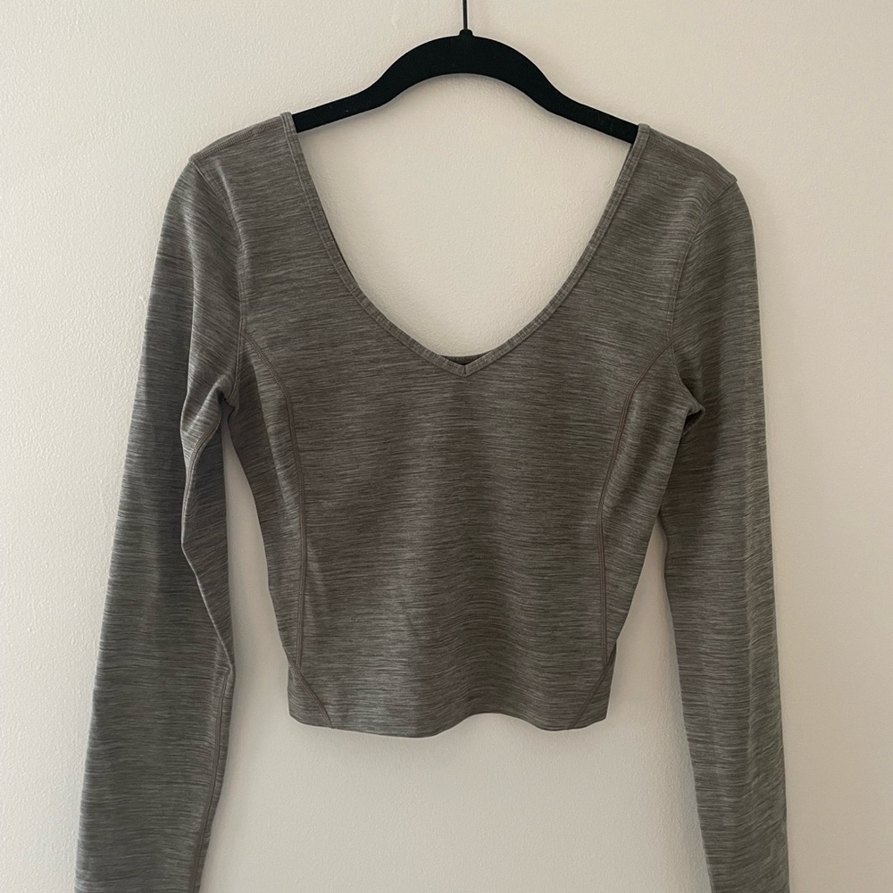lululemon Align Long Sleeve Shirt-Heathered Rover